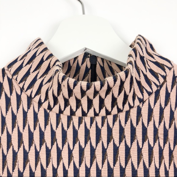 Ann Taylor Top with patterns - orange and black - Picture 4 of 6